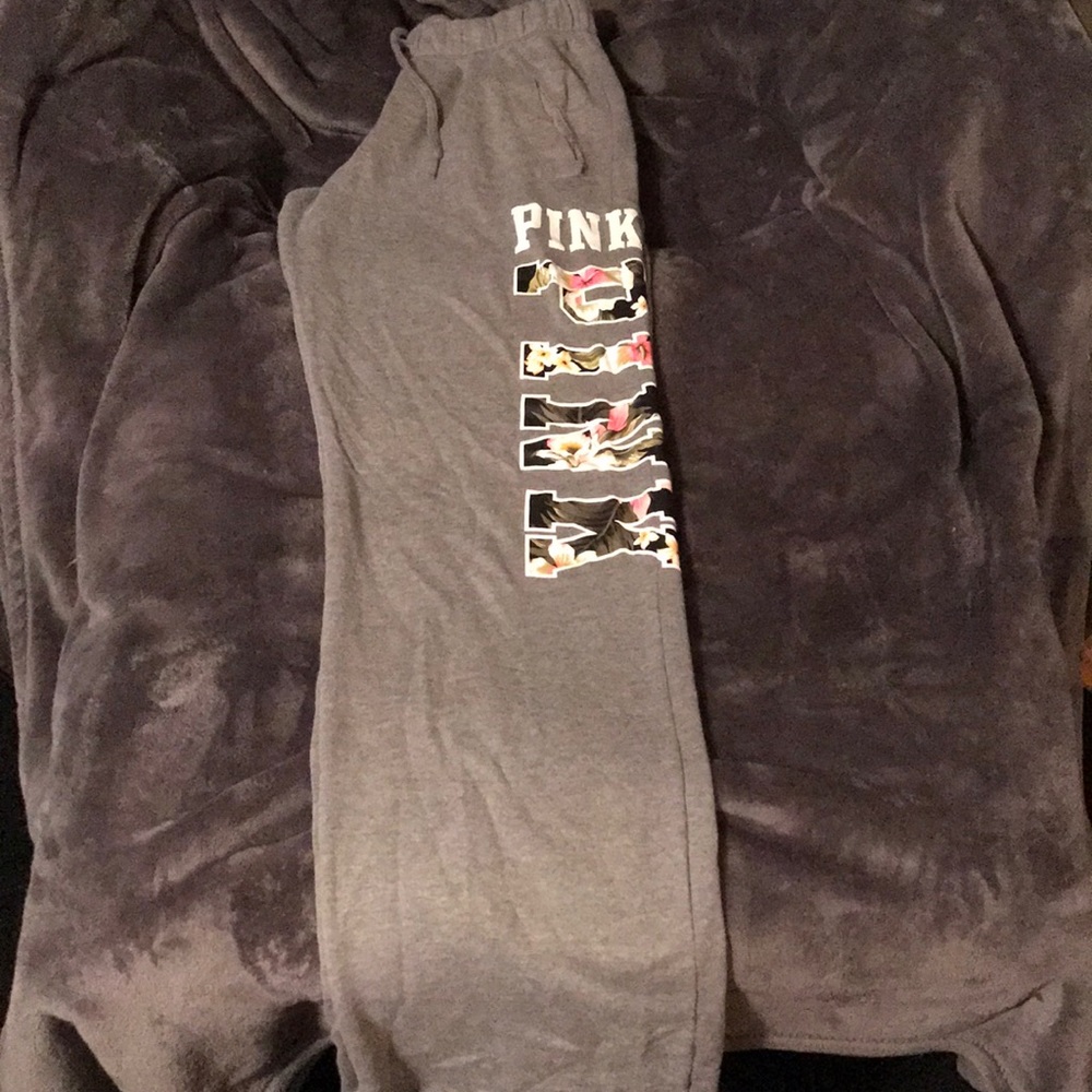 Pink sweat pants
